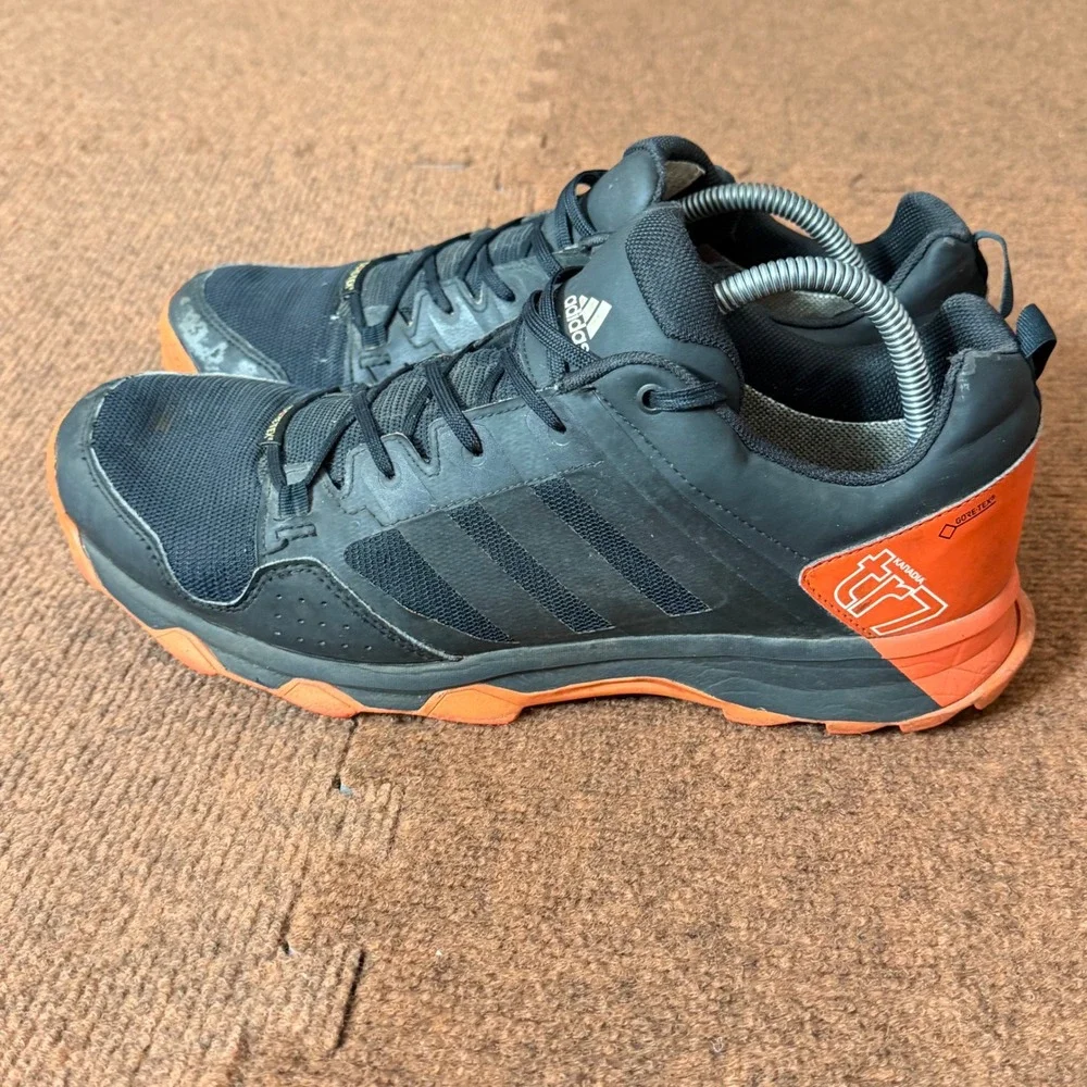 Adidas Kanadia 7 TR GTX Gore-Tex Mens Trail Running Shoes Blk Orange BB5428 11.5